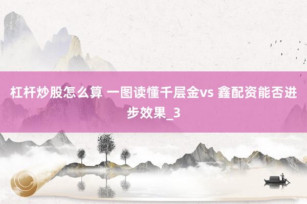 杠杆炒股怎么算 一图读懂千层金vs 鑫配资能否进步效果_3