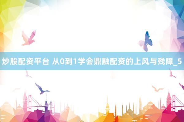 炒股配资平台 从0到1学会鼎融配资的上风与残障_5
